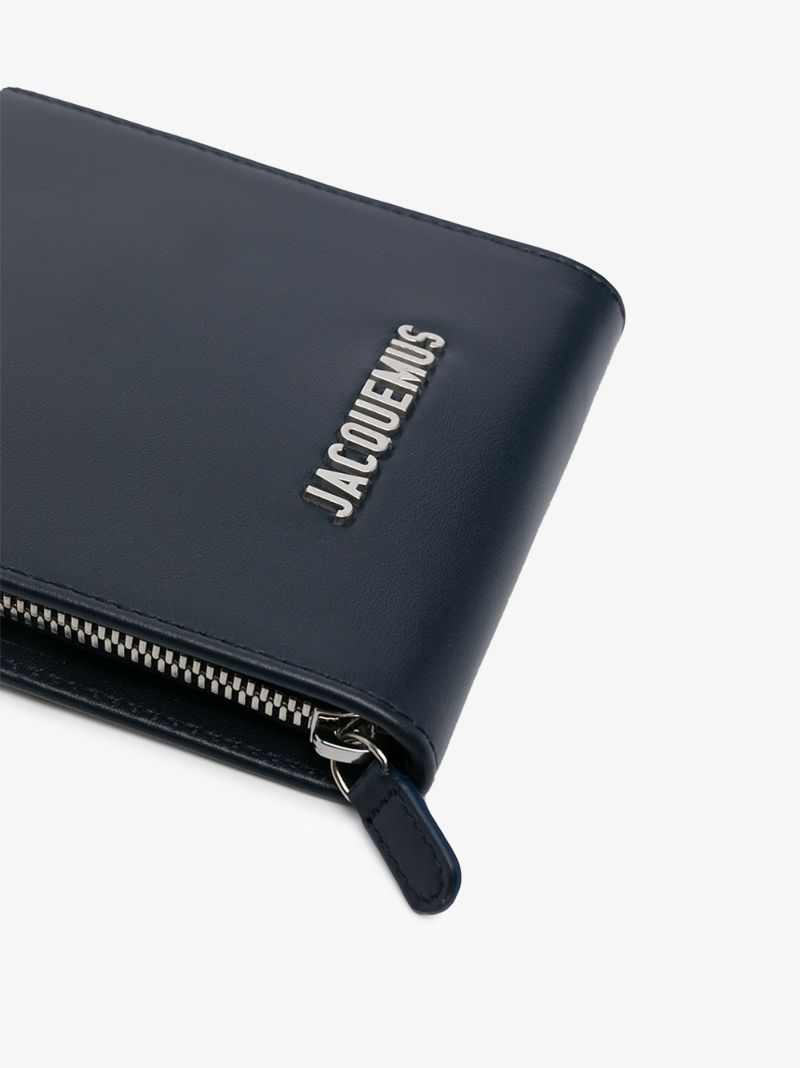 Blue Le Gadjo Leather Messenger Bag