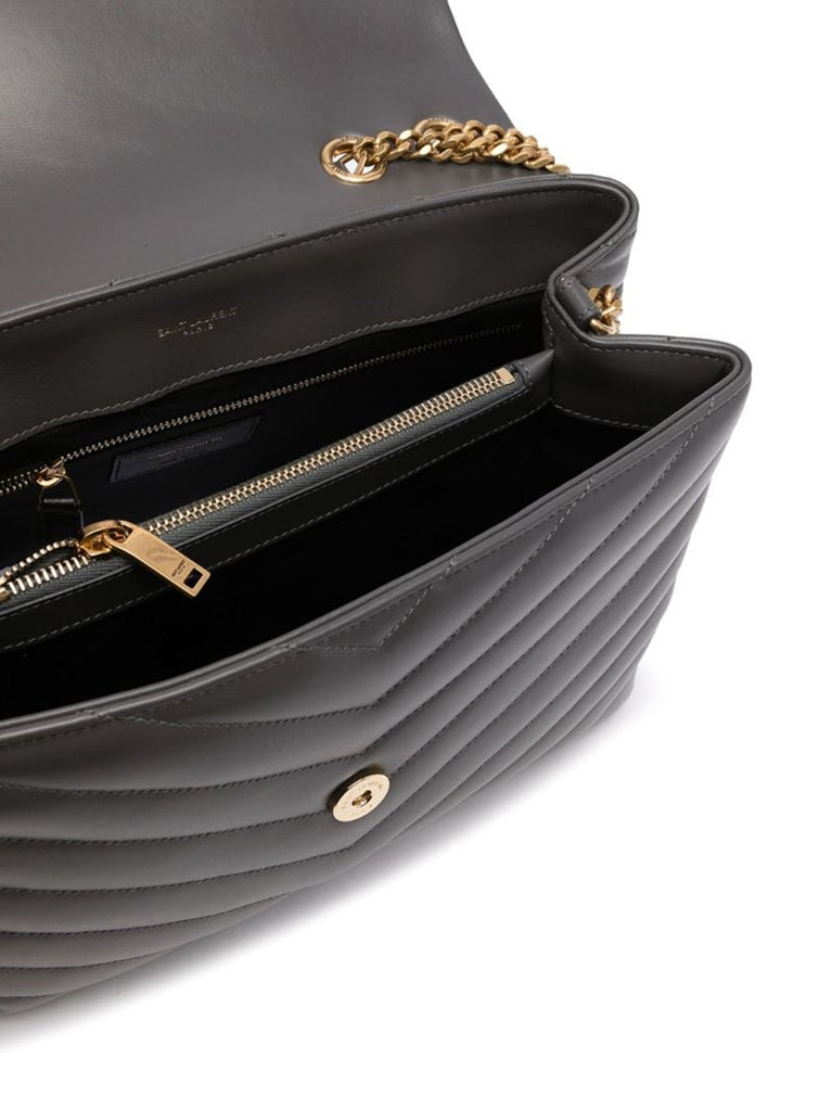 Black Loulou Quilted Shoulder Bag