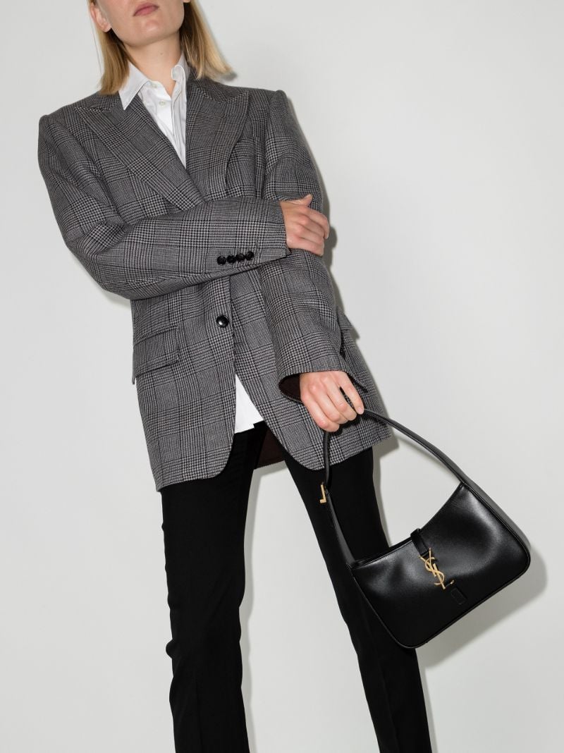 Black Le 5 Ã_x0083_â_x0082_¬ 7 Leather Shoulder Bag