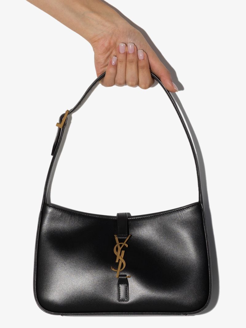 Black Le 5 Ã_x0083_â_x0082_¬ 7 Leather Shoulder Bag