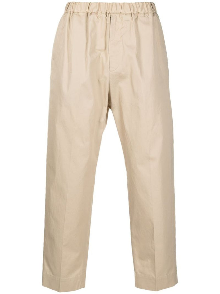 Cropped Straight-leg Trousers