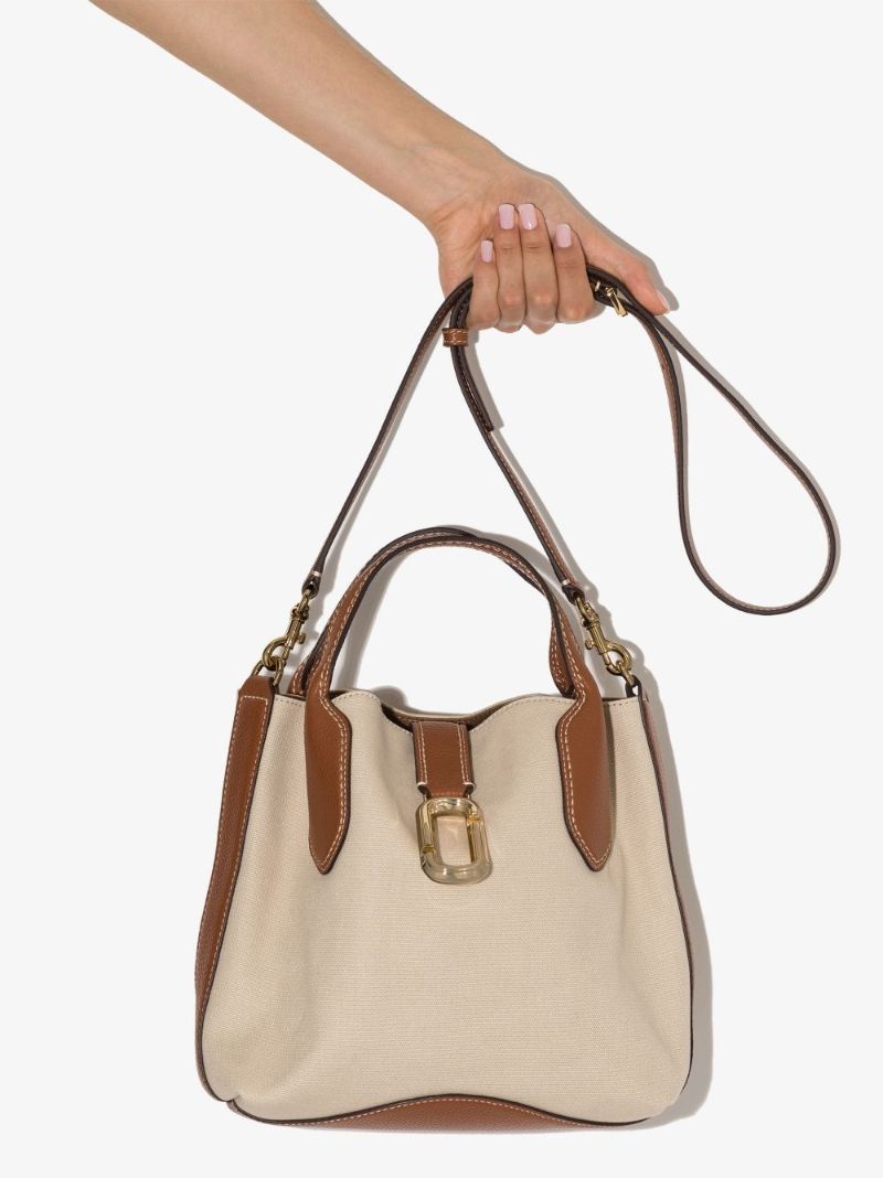 Beige the Reporter Canvas Cross Body Bag