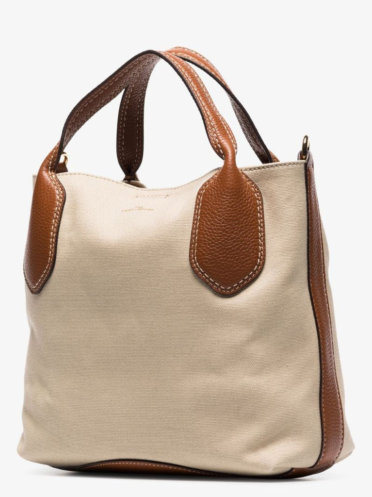 Beige the Reporter Canvas Cross Body Bag