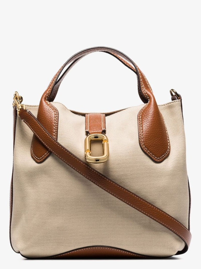 Beige the Reporter Canvas Cross Body Bag
