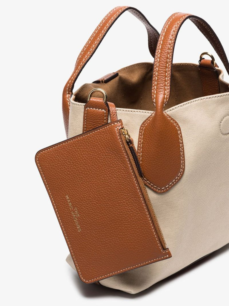 Beige the Reporter Canvas Cross Body Bag