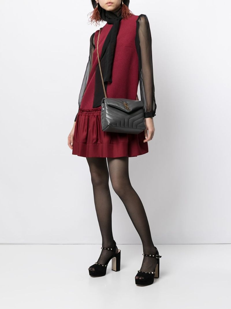 Small Grey Loulou Shoulder Bag