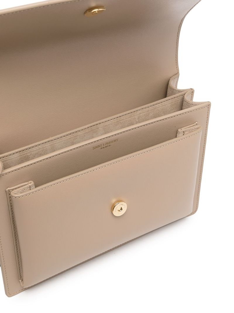 Neutral Sunset Medium Leather Shoulder Bag