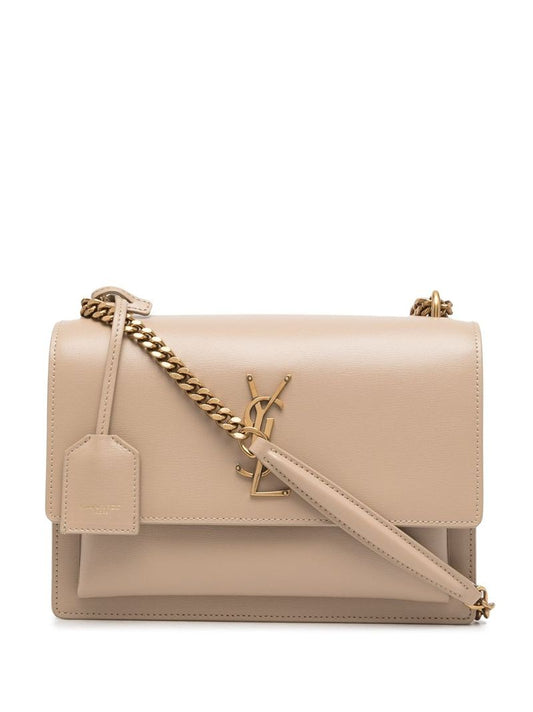 Neutral Sunset Medium Leather Shoulder Bag