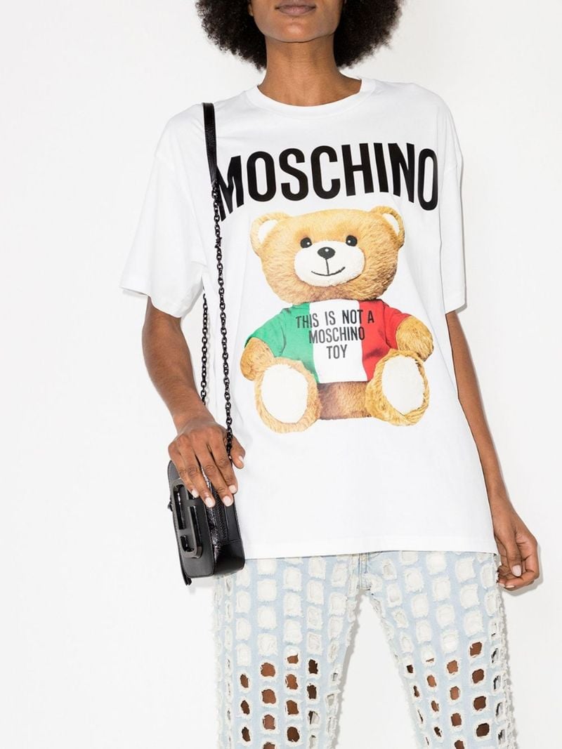 Teddy Bear Print Oversized T-shirt