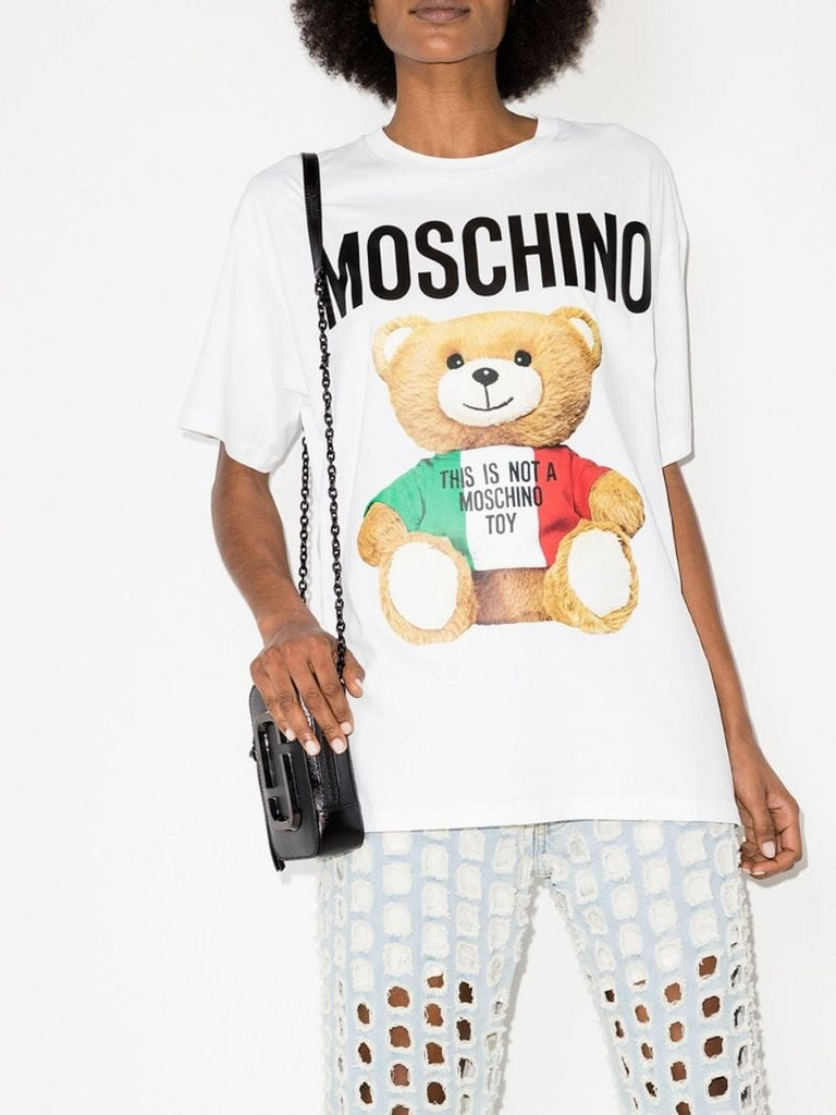 Teddy Bear Print Oversized T-shirt