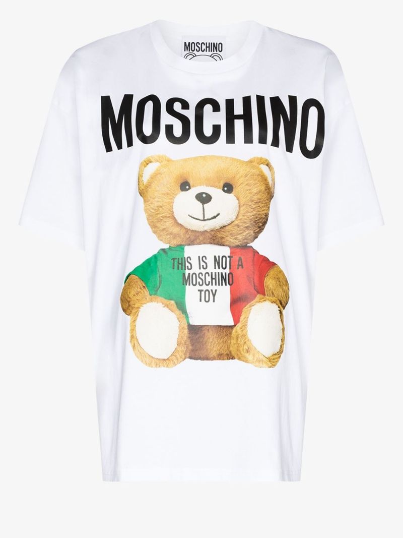 Teddy Bear Print Oversized T-shirt