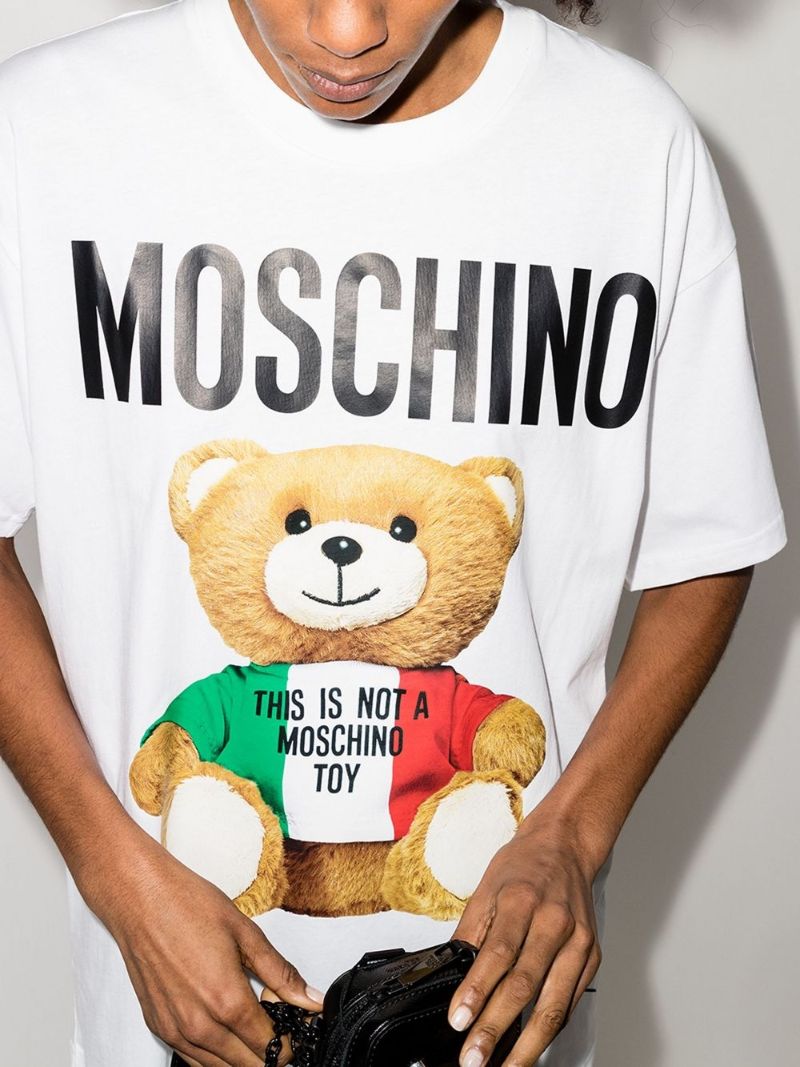Teddy Bear Print Oversized T-shirt
