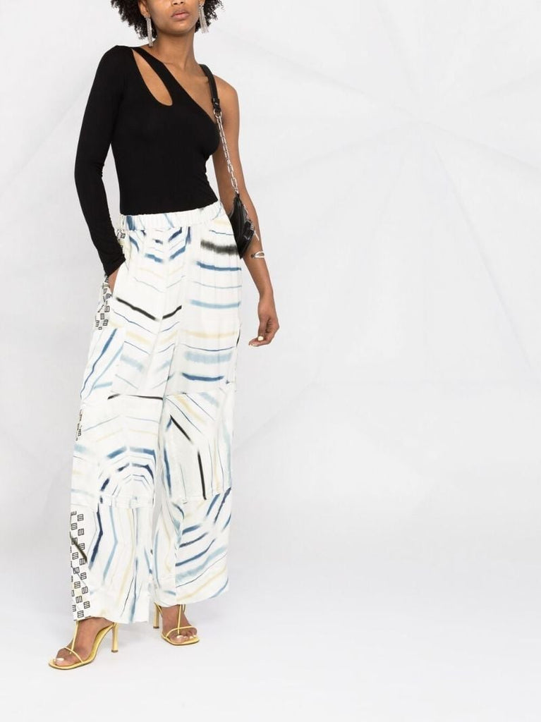 Geometric Print Tapered Trousers