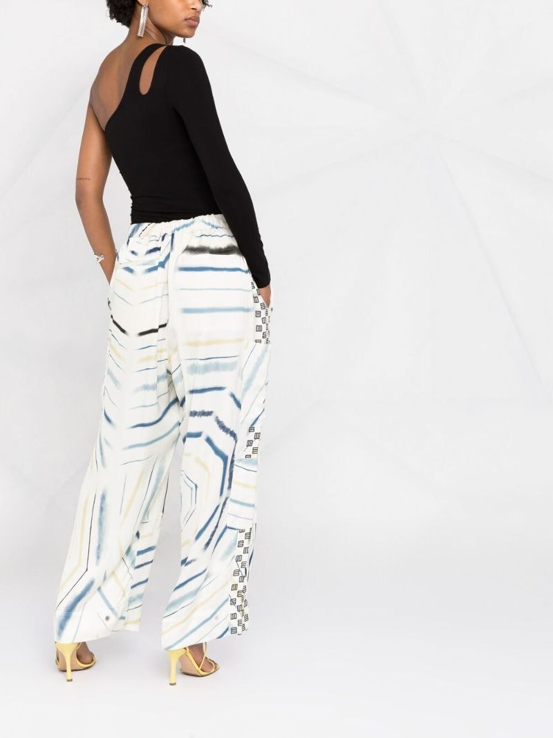 Geometric Print Tapered Trousers