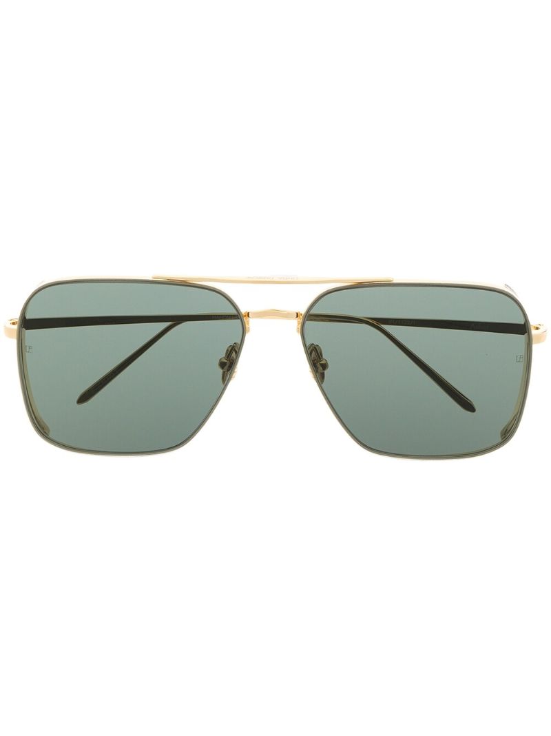 Gold-tone Asher Pilot-frame Sunglasses