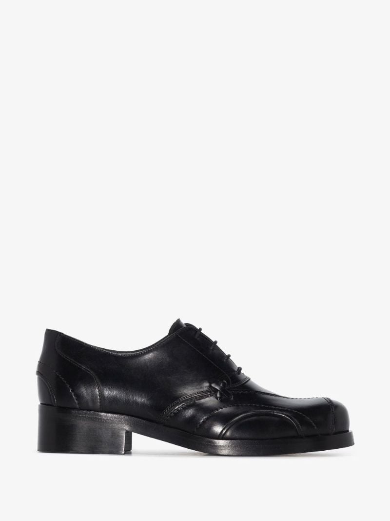 Black Polido Leather Derby Shoes