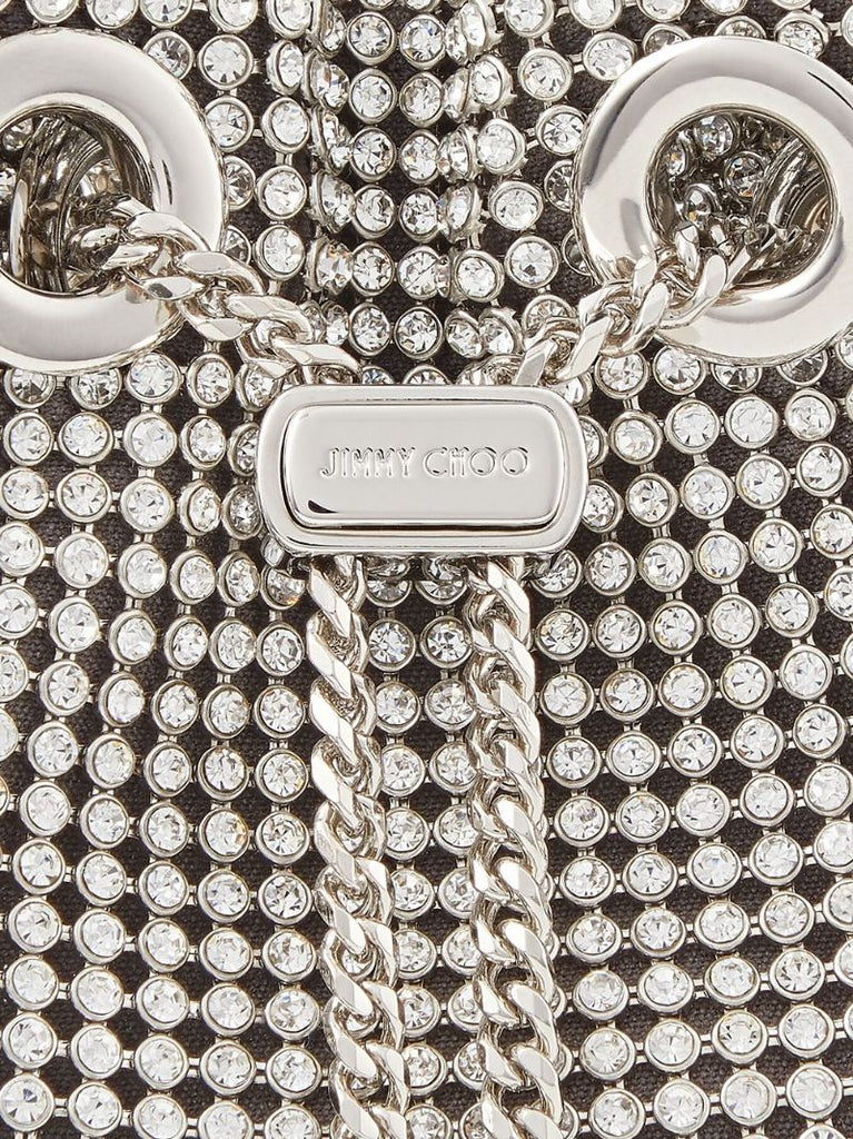 Silver-tone Bon Bon Mesh Bucket Bag