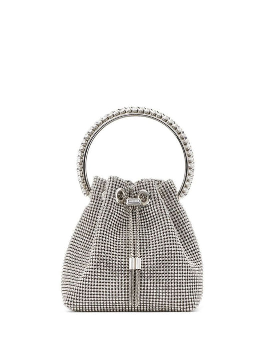 Silver-tone Bon Bon Mesh Bucket Bag