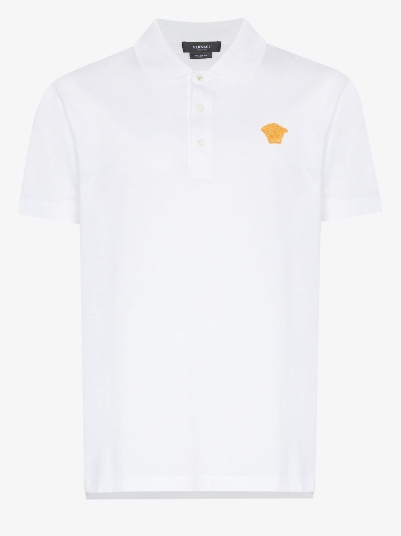 Medusa Embroidered Polo Shirt