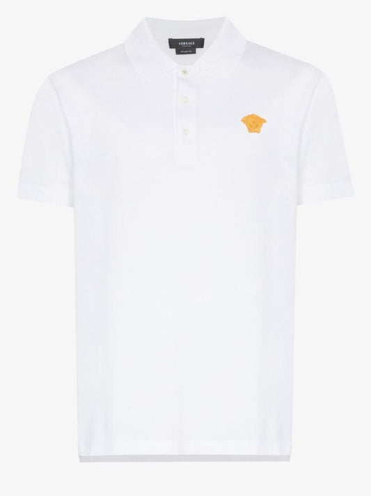 Medusa Embroidered Polo Shirt