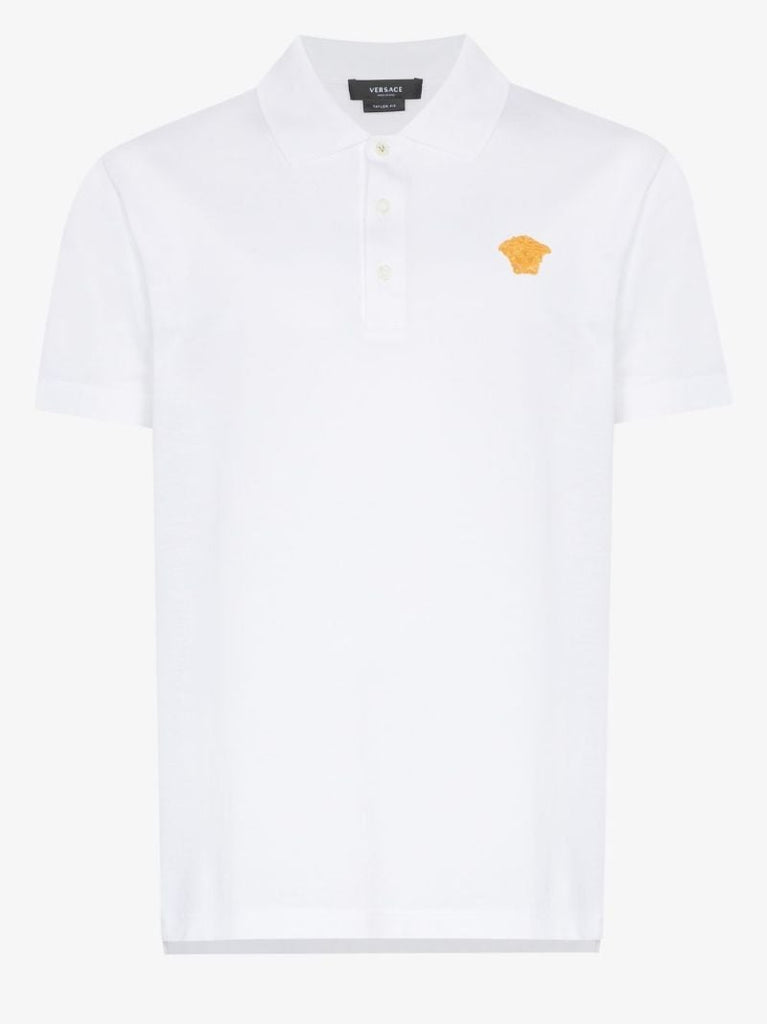 Medusa Embroidered Polo Shirt
