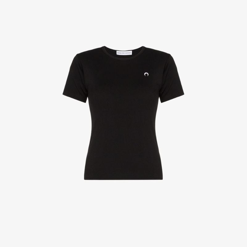 Crescent Moon Embroidered T-shirt