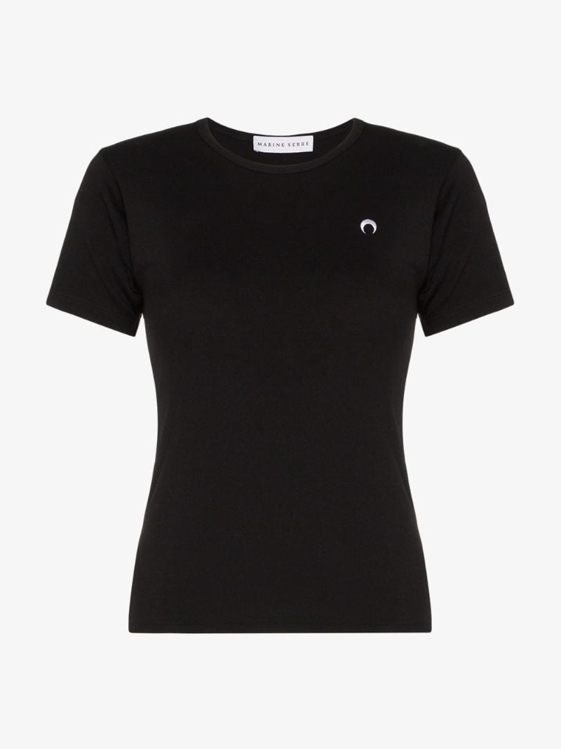 Crescent Moon Embroidered T-shirt