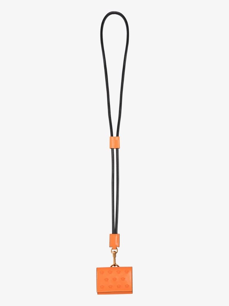 Orange Medusa Head Embellished Airpods Case