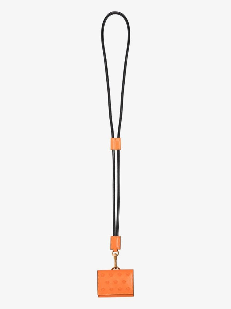 Orange Medusa Head Embellished Airpods Case