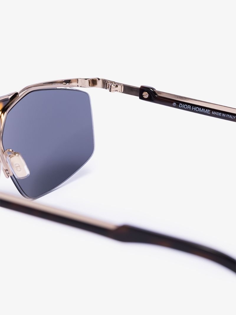 Gold Tone Psychodelic Sunglasses