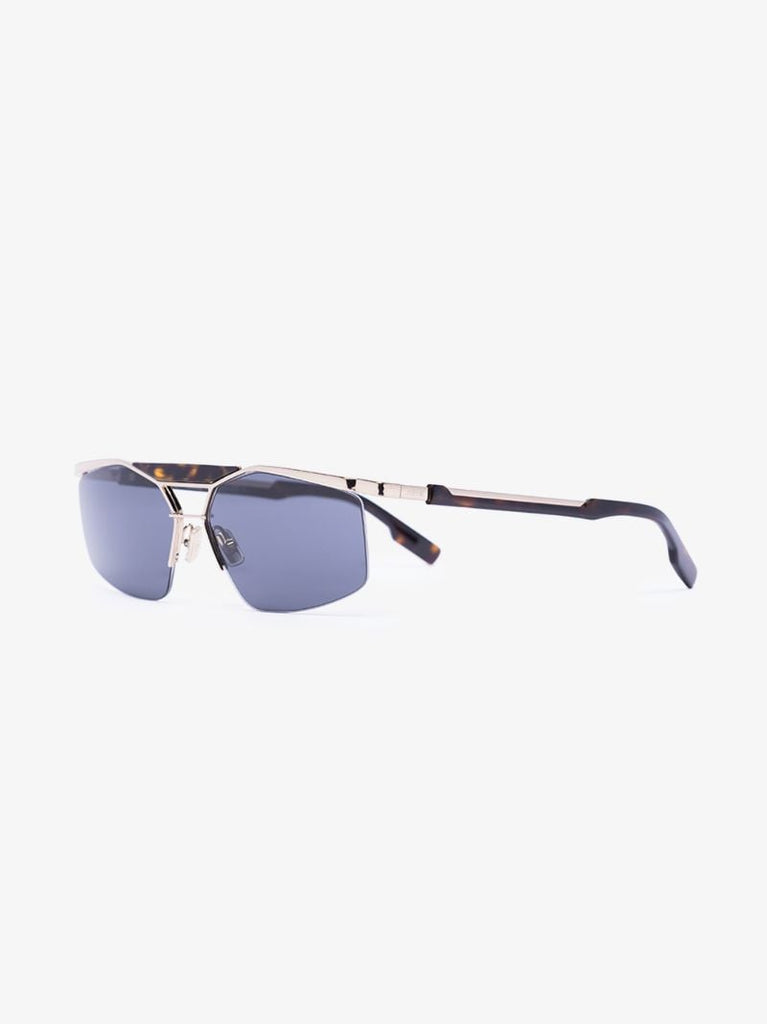Gold Tone Psychodelic Sunglasses