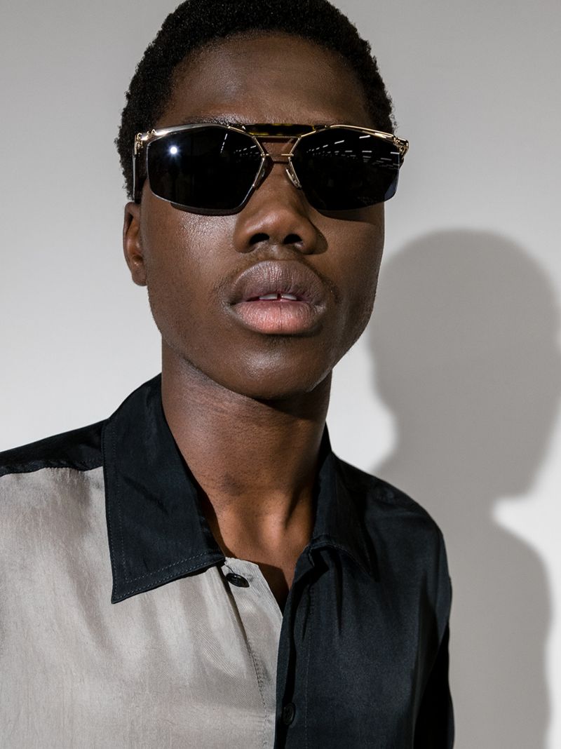 Gold Tone Psychodelic Sunglasses
