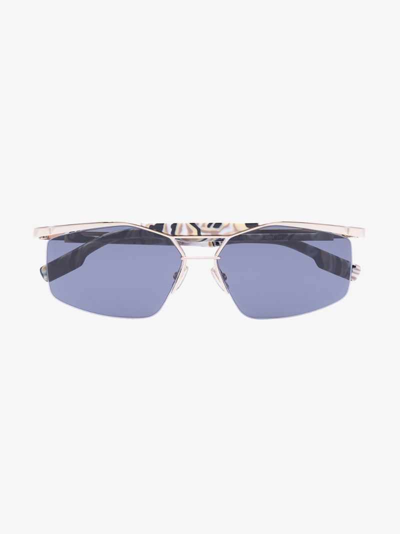 Gold Tone Psychodelic Sunglasses