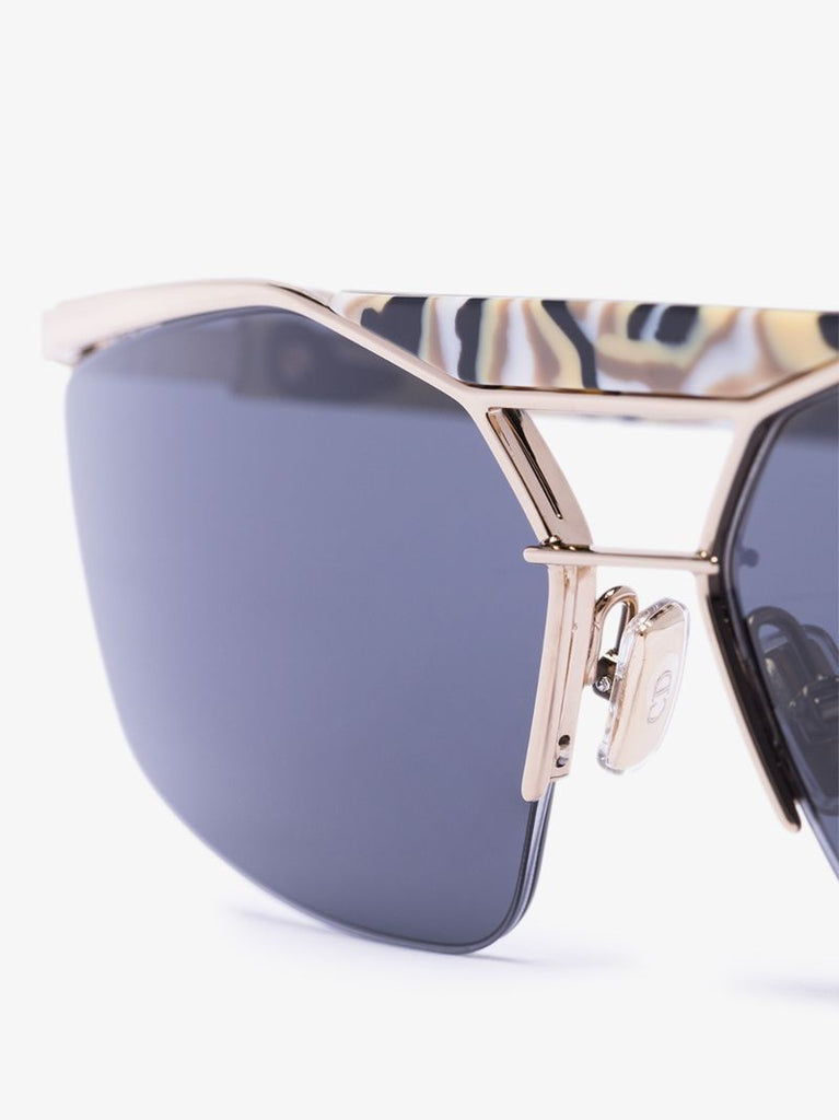 Gold Tone Psychodelic Sunglasses