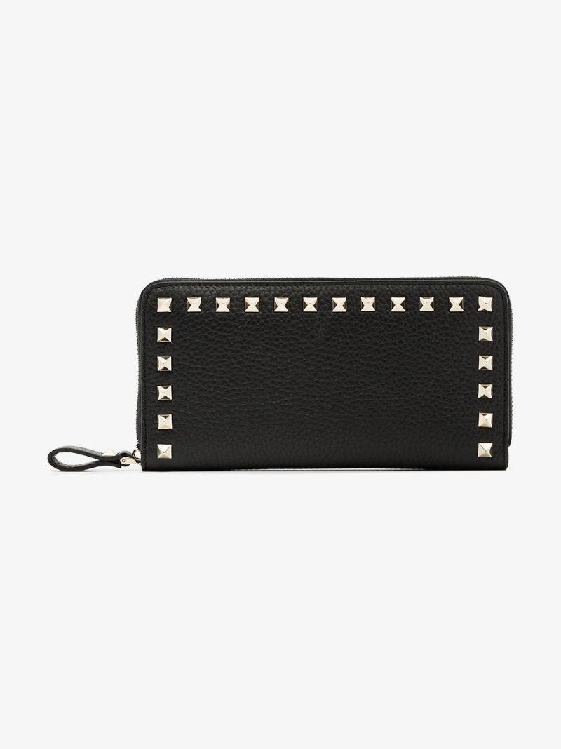 Rockstud-embellishment Zip-fastening Wallet