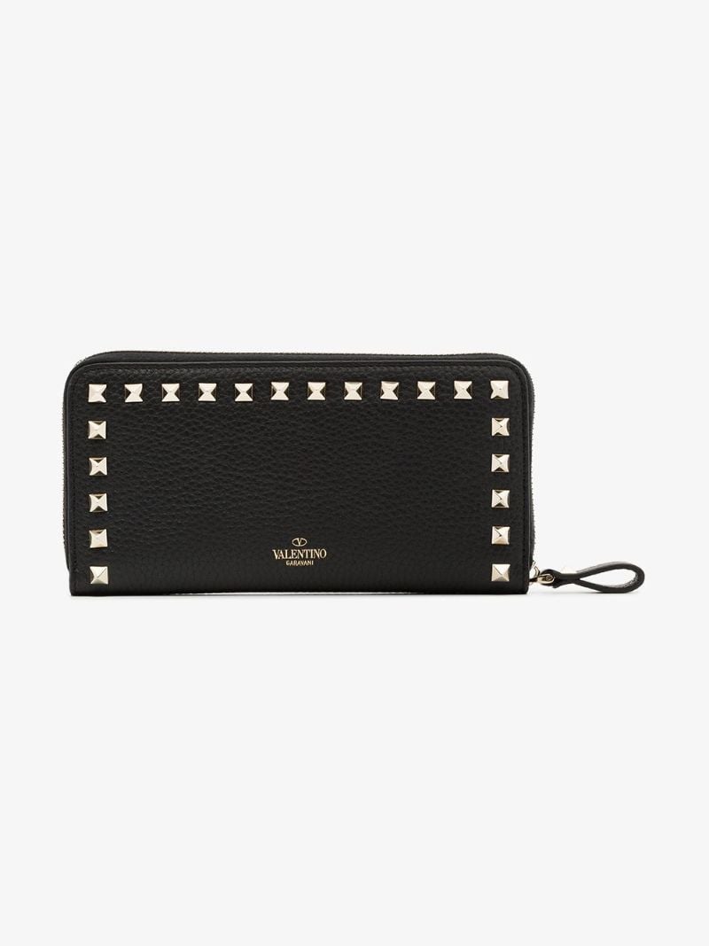 Rockstud-embellishment Zip-fastening Wallet