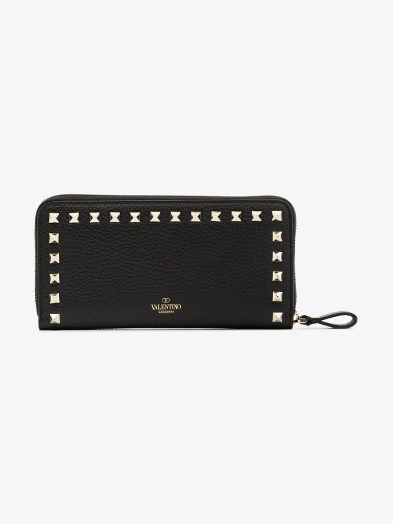 Rockstud-embellishment Zip-fastening Wallet