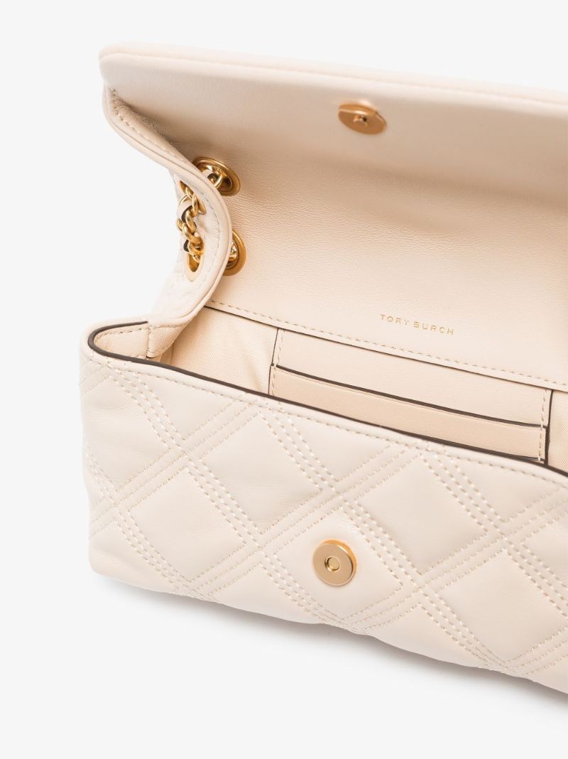 White Fleming Quilted Leather Shoulder Bag