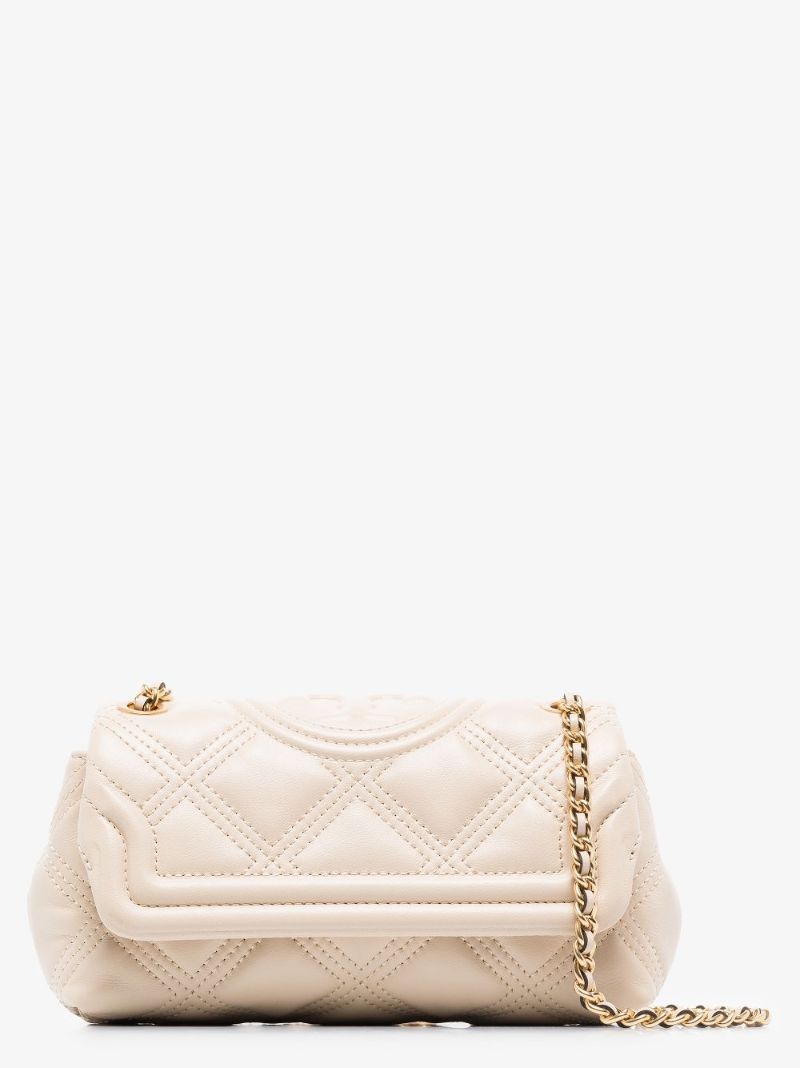 White Fleming Quilted Leather Shoulder Bag