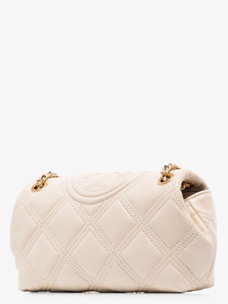 White Fleming Quilted Leather Shoulder Bag