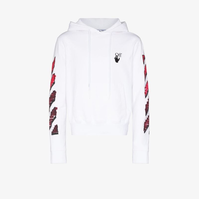 Marker Arrows Cotton Hoodie