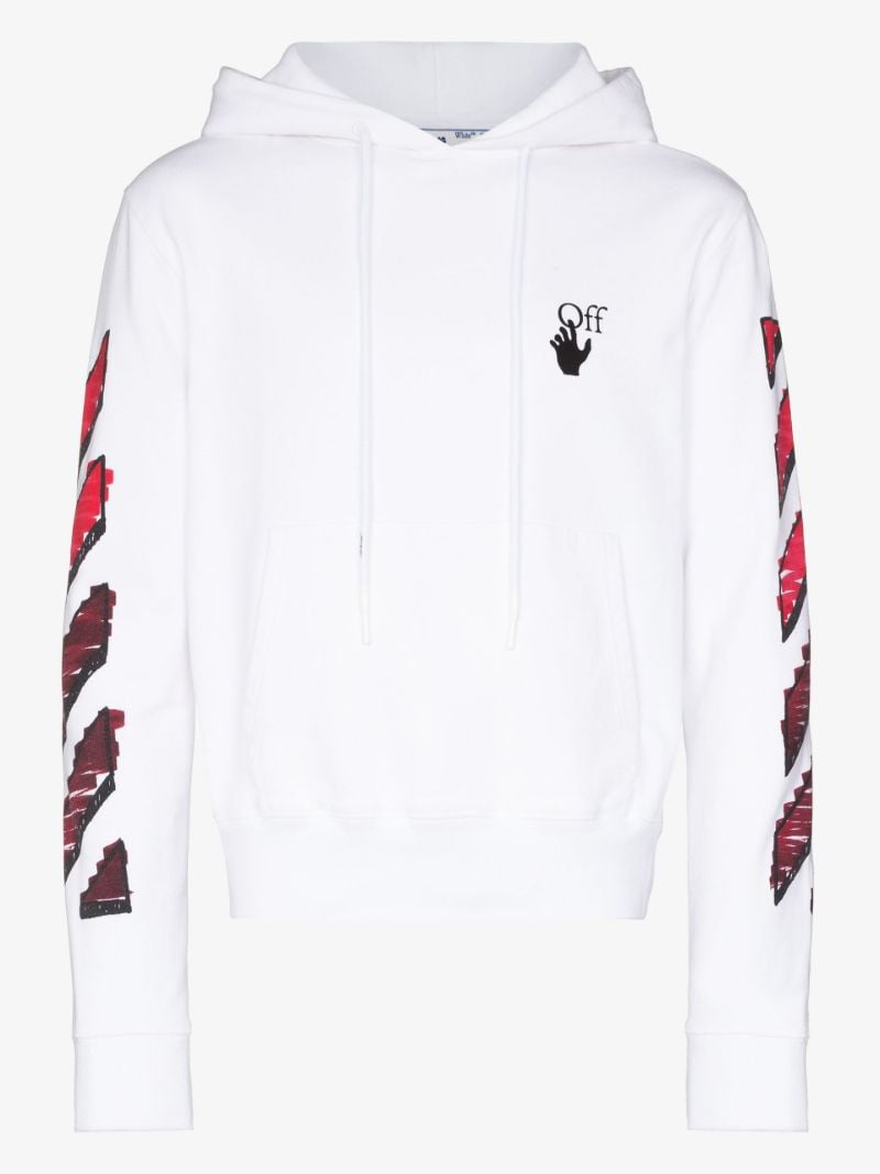 Marker Arrows Cotton Hoodie