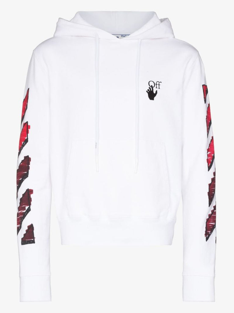 Marker Arrows Cotton Hoodie