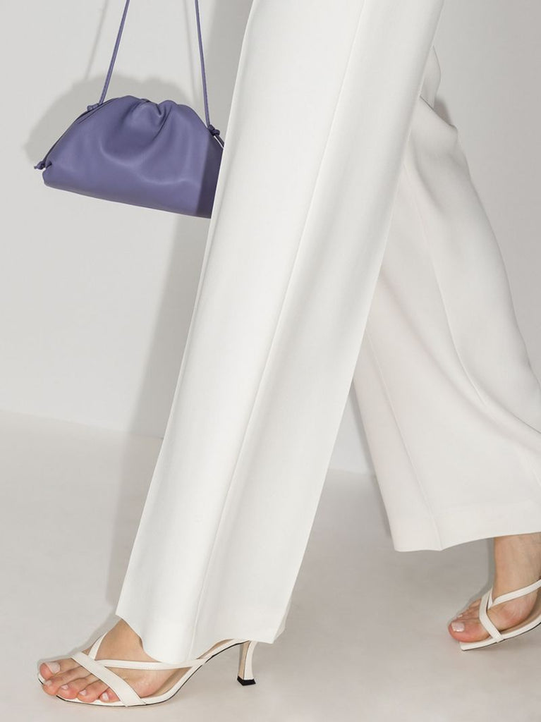 White Maelie 70 Leather Sandals