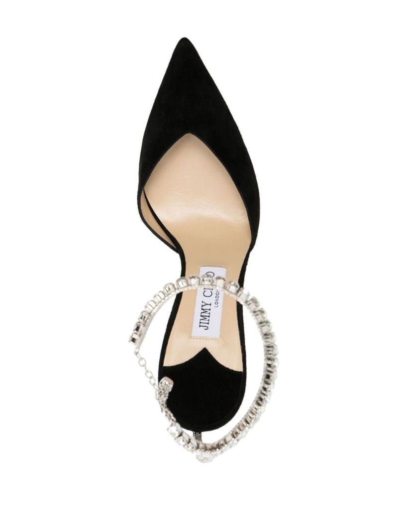 Black Saeda 100 Suede Pumps