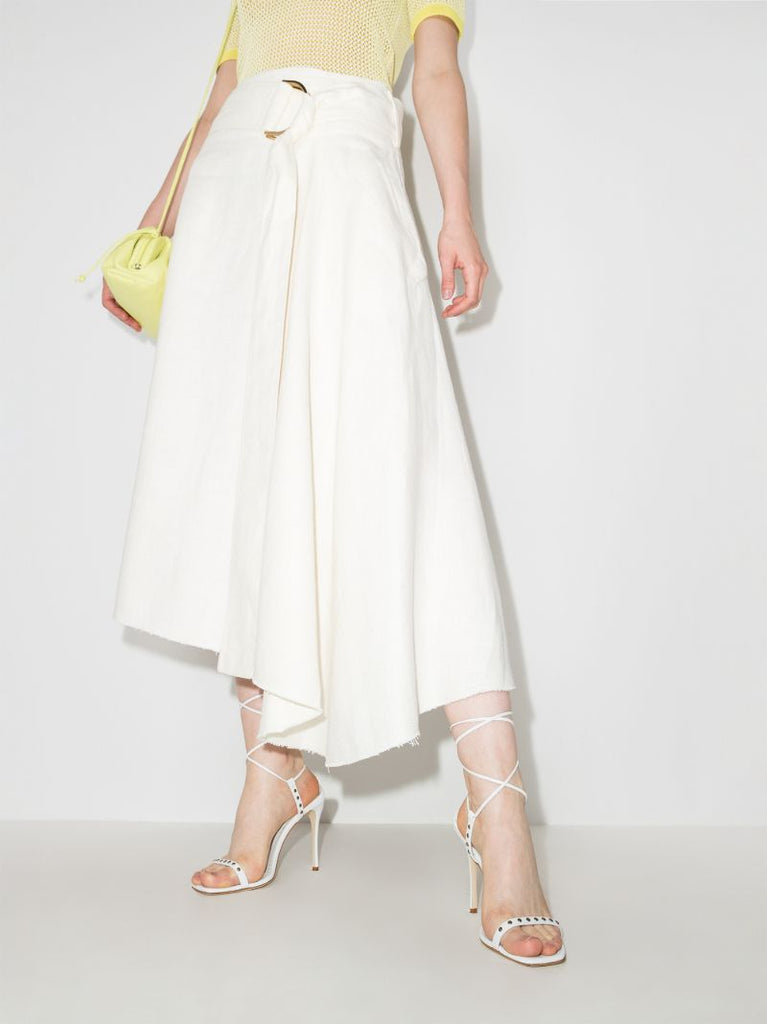 White Morata 105 Leather Sandals