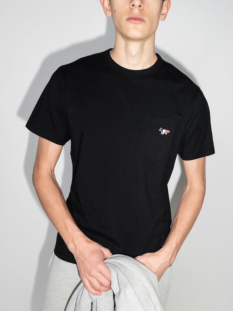 Tricolour Fox Patch Pocket T-shirt
