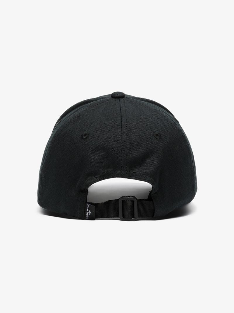 Black Logo Panelled Baseball Cap
