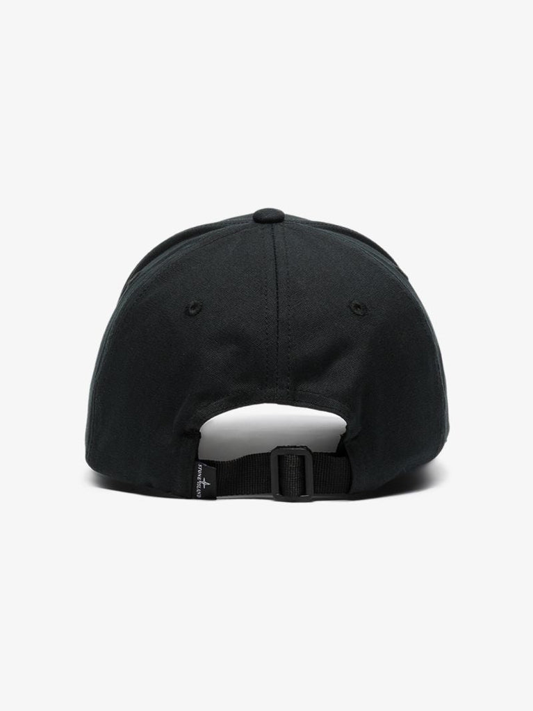 Black Logo Panelled Baseball Cap