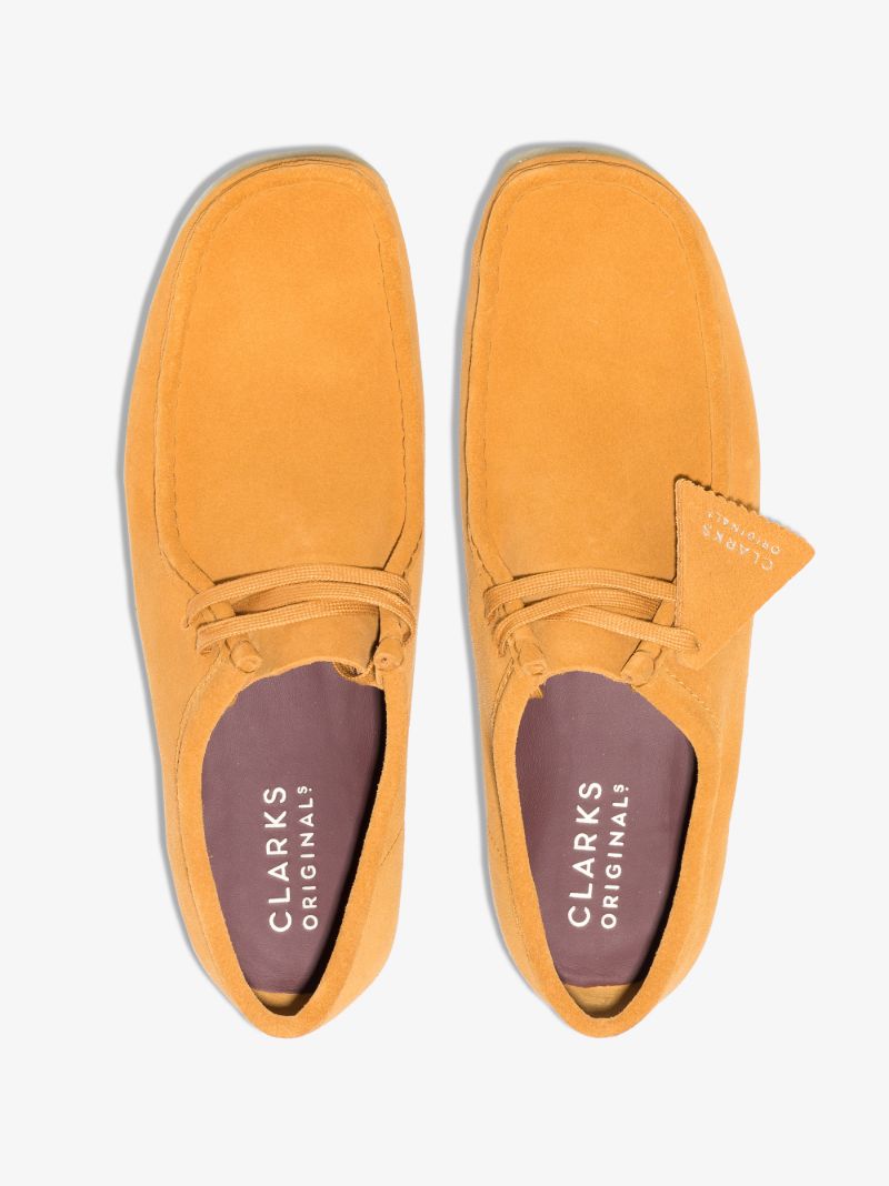 Orange Suede Wallabee Shoes